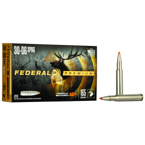 Federal P3006TT2 Premium  30-06Springfield 165gr Trophy Bonded Tip 20 Per Box/10 Case