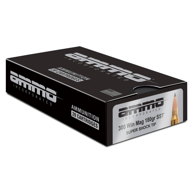 Ammo Inc Signature Hunt .300 Win Mag Rifle Ammo - 180 Grain | Super Shock Tip | 20rd Box