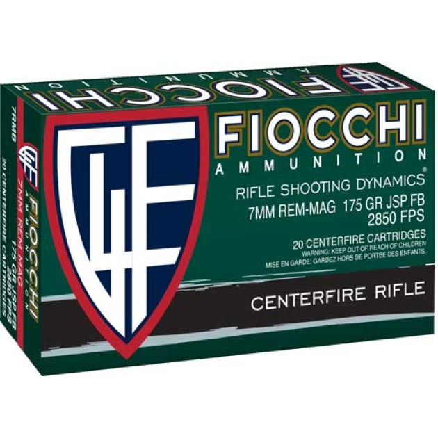 FIOCCHI 7MM REM MAG 175GR - INTERLOCK FB 20RD 10BX/CS