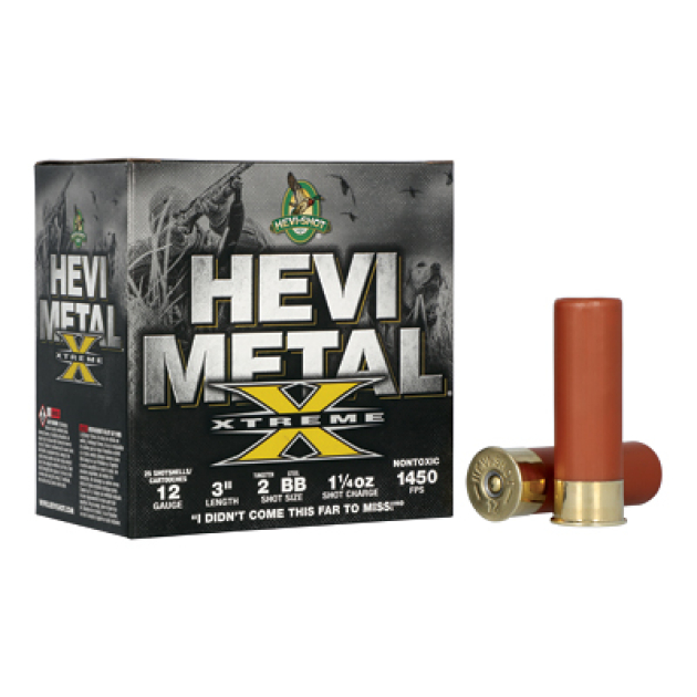HEVI 12GA 3" #2 TUNGSTEN/BB STEEL