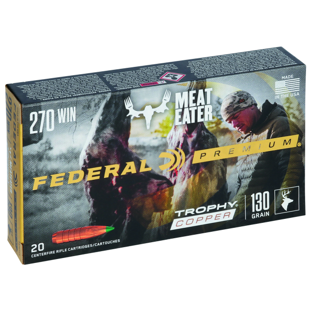 Federal P270TC1 Premium  270Win 130gr Trophy Copper 20 Per Box/10 Case