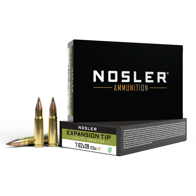 Nosler 40040 E-Tip  7.62x39mm 123gr E Tip Boat Tail 20 Per Box/10 Case