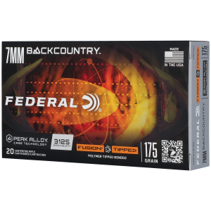 Federal F7BCTFS2 BackCountry  7mm BC 175gr Tipped Fusion 20 Per Box/10 Case