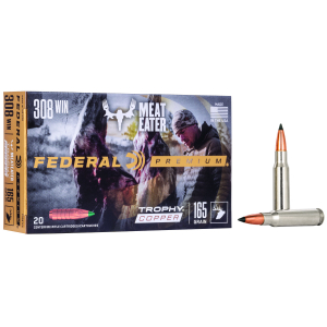 Federal P308TC2 Premium  308Win 165gr Trophy Copper 20 Per Box/10 Case