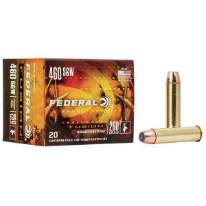 Federal F460FS1 Fusion Handgun 460S&W Mag 260gr Fusion Soft Point 20 Per Box/10 Case