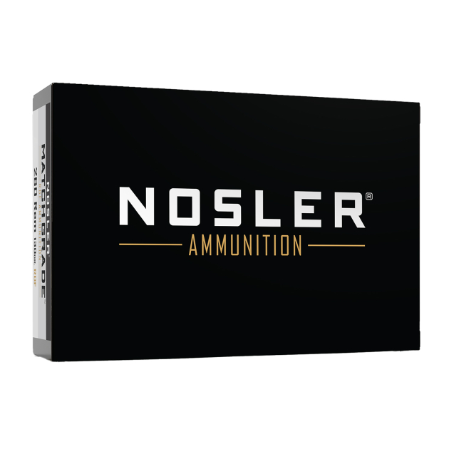 Nosler 60138 Match Grade RDF 260Rem 130gr RDF Hollow Point Boat Tail 20 Per Box/10 Case