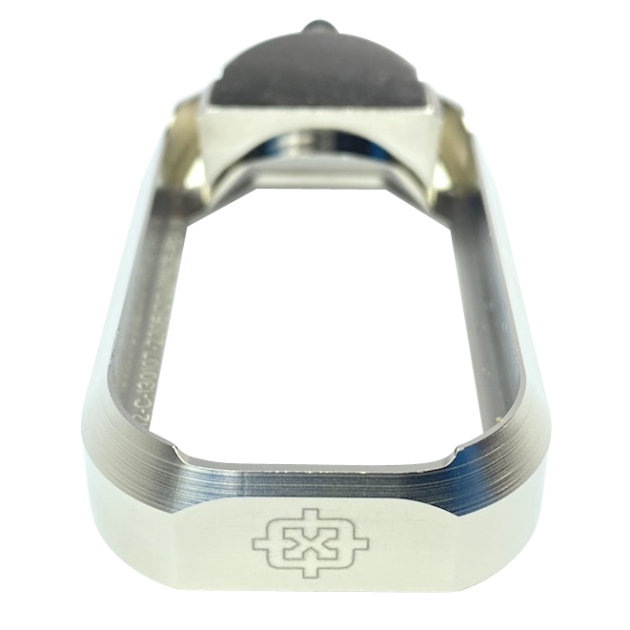 Cross Armory CRGFMWSV Flared Magwell  Compatible w/Glock Gen1-3 Silver Anodized Aluminum