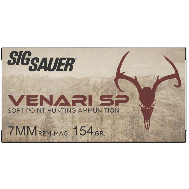 Sig Sauer V7MMSP15420 Venari  7mmRemMag 154gr Soft Point 20 Per Box/10 Case