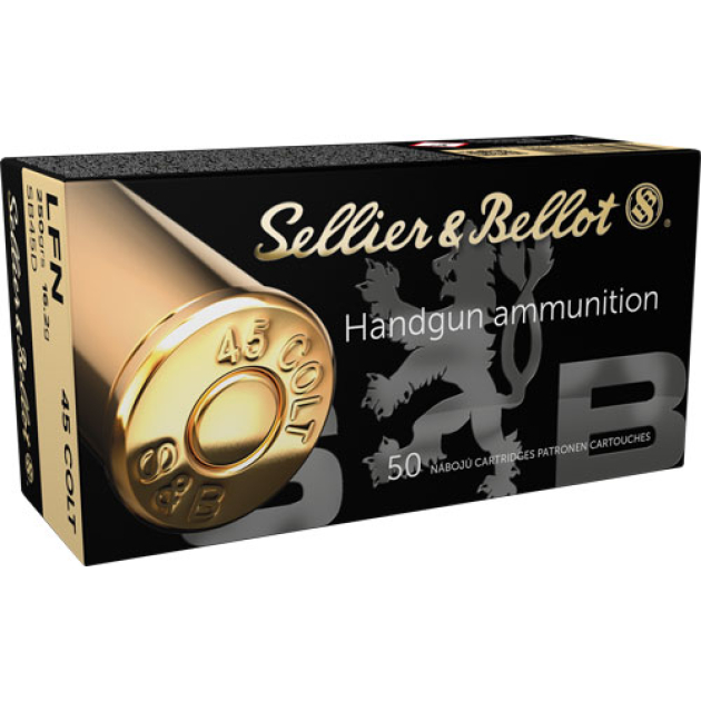 S&B 45 LC 250GR LEAD-FP - 50RD 12BX/CS