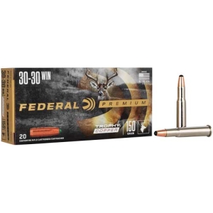 FEDERAL 30-30 WIN 150GR - TROPHY COPPER 20RD 10BX/CS