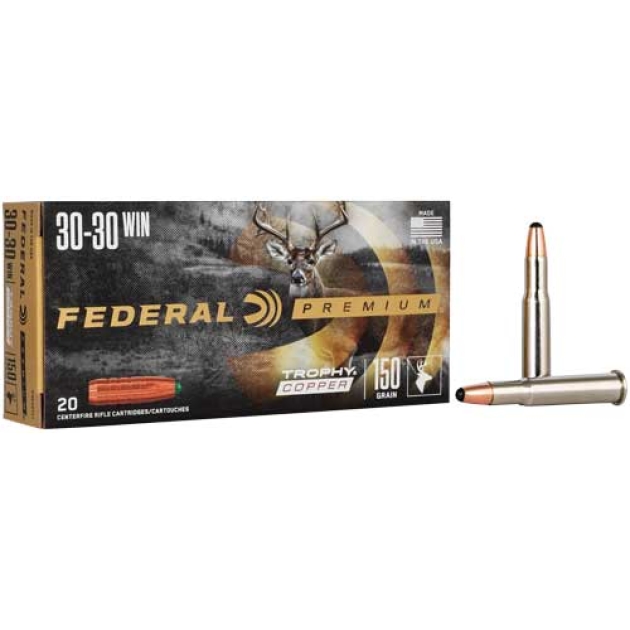 FEDERAL 30-30 WIN 150GR - TROPHY COPPER 20RD 10BX/CS