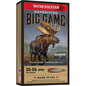 Winchester Ammo S3006LR Expedition Big Game Long Range 30-06Springfield 190gr Nosler AccuBond Long Range 20 Per Box/10 Case