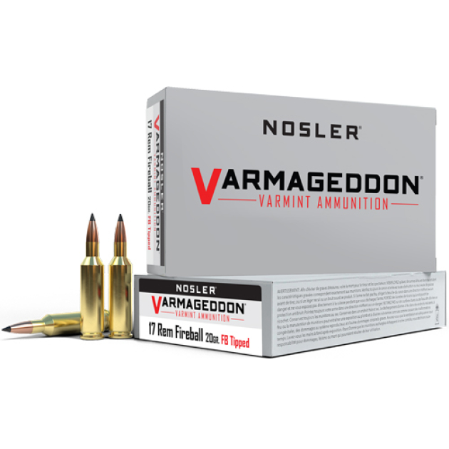 NOSLER VARMAGEDDON 17 REM FB - 20GR FBT 20RD 20BX/CS