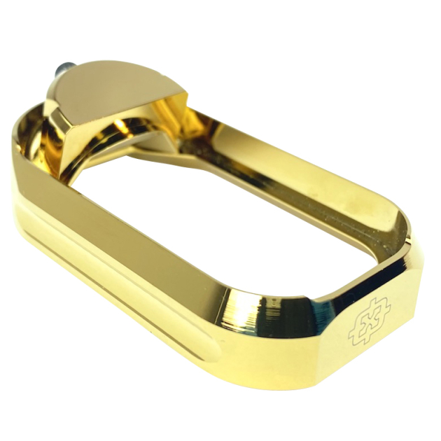 Cross Armory CRGFMWGD Flared Magwell  Compatible w/Glock Gen1-3 Gold Anodized Aluminum