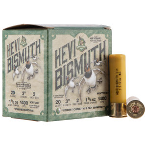 HEVI-Shot HS17002 HEVI-Bismuth  20Gauge 3" 1 1/8oz Bismuth 2Shot 25 Per Box/10 Case