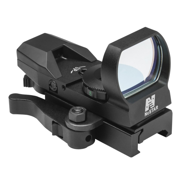 NcStar D4BQ Red Four Reticle Reflex  Black Anodized 1 x 0.95" x 1.34" 3 MOA Red Dot Multi Reticle QR Mount
