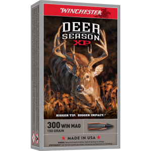 Winchester Ammo X300DS Deer Season XP 300WinMag 150gr Extreme Point 20 Per Box/10 Case