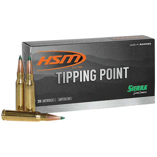 HSM  Tipping Point 2 Super Shock Tip 7mm Rem 162 gr Hornady SST 20 Per Box/ 20 Case