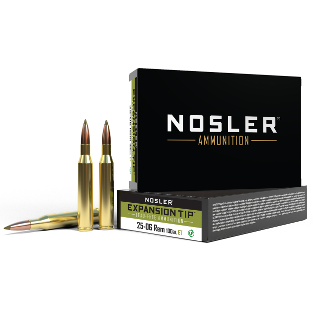 Nosler 40238 E-Tip  25-06Rem 100gr E Tip Lead Free 20 Per Box/10 Case