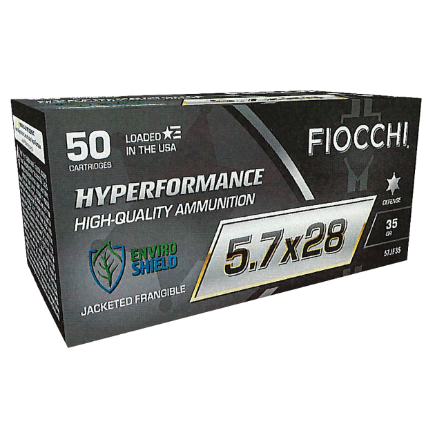 Fiocchi 57JF35 Hyperformance  5.7x28mm 35gr Jacketed Frangeable 50 Per Box/10 Case