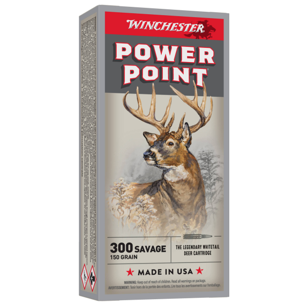 Winchester Ammo X3001 Power-Point  300Savage 150gr 20 Per Box/10 Case