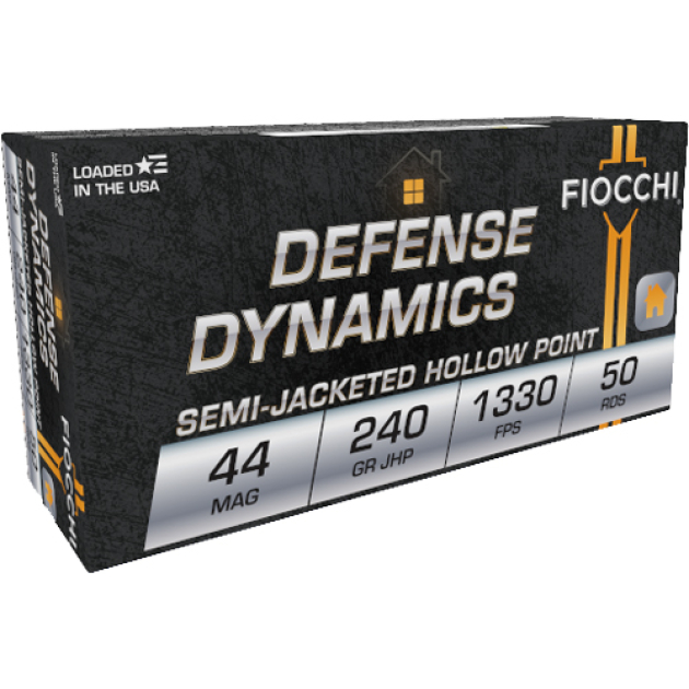 FIOCCHI 44 REM MAG 240GR JHP - 50RD 10BX/CS
