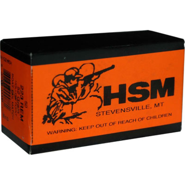 HSM 223 REM 52GR MATCH BTHP - 50RD 20BX/CS