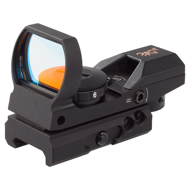 Browning 1290230 Buck Mark Reflex Sight  Black Anodized 1x 3 MOA Red Dot Multi Reticle Rimfire Pistol/Rifle