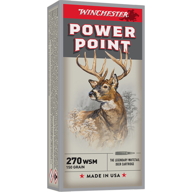 Winchester Ammo X270WSM Power-Point  270WSM 150gr 20 Per Box/10 Case