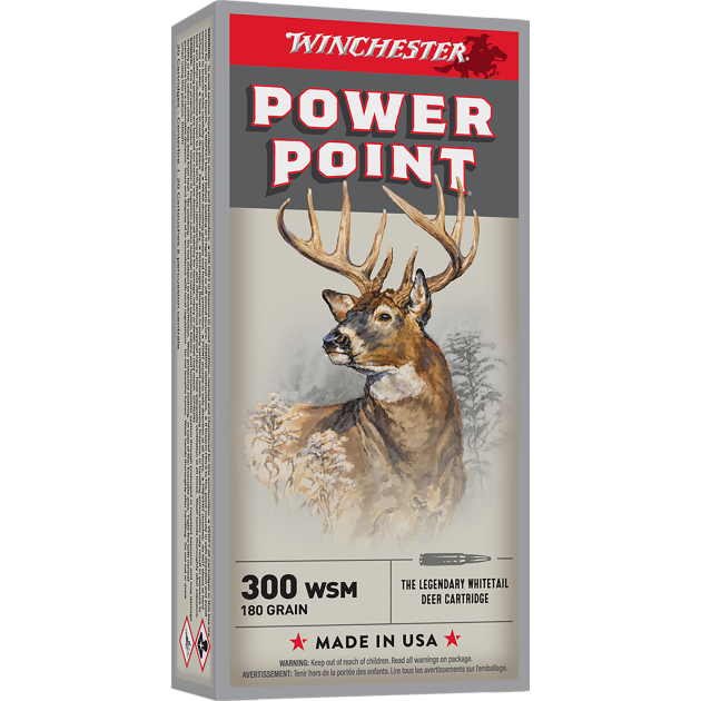 Winchester Ammo X300WSM Power-Point  300WSM 180gr 20 Per Box/10 Case