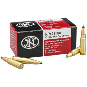 FN 10700020 High Performance  5.7x28mm 27gr Jacketed Hollow Point 50 Per Box/40 Case