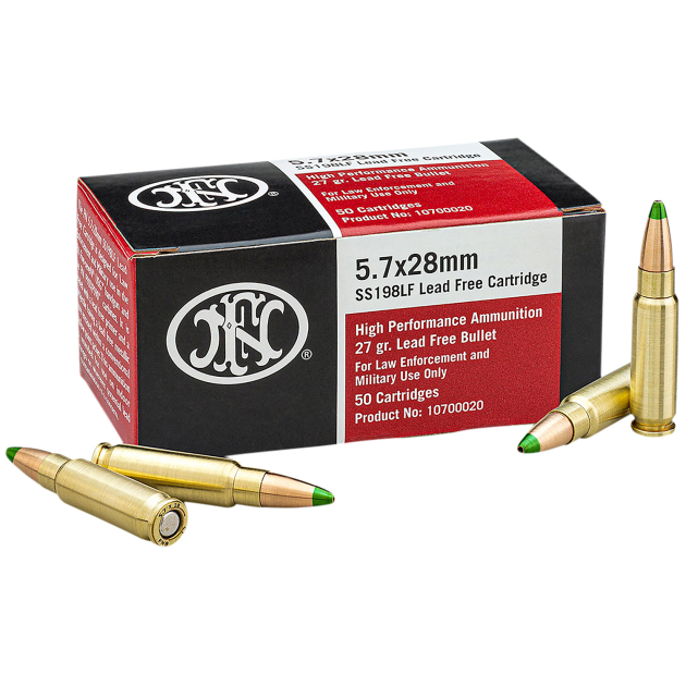 FN 10700020 High Performance  5.7x28mm 27gr Jacketed Hollow Point 50 Per Box/40 Case