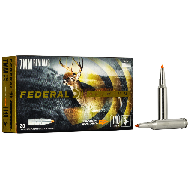 Federal P7RTT2 Premium  7mmRemMag 140gr Trophy Bonded Tip 20 Per Box/10 Case