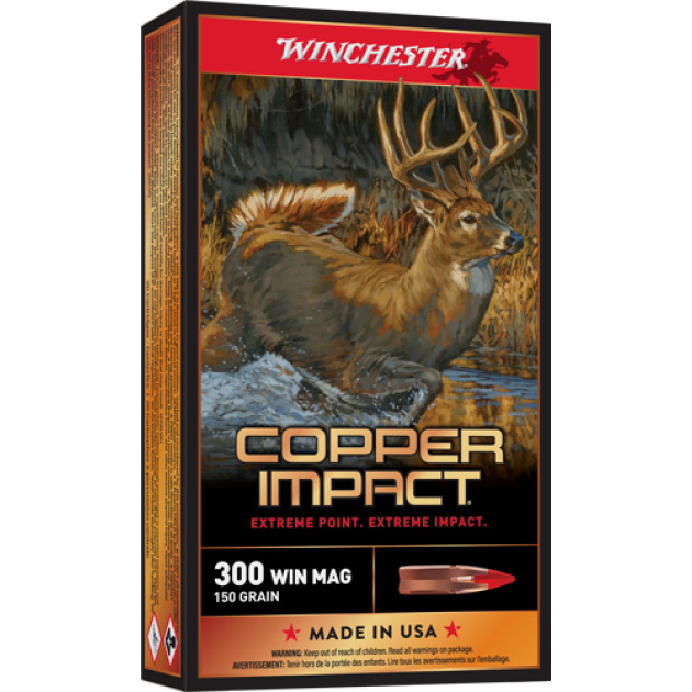WINCHESTER COPPER IMPACT 300 - WIN MAG 150GR 20RD 10BX/CS