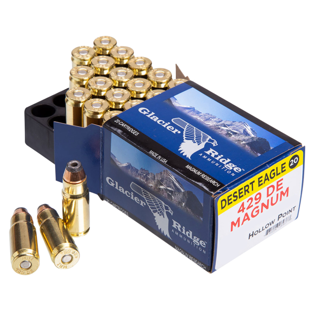 Magnum Research DEP429DE240JHP Desert Eagle  429DE 240gr Jacketed Hollow Point 20 Per Box/25 Case
