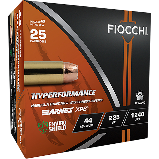Fiocchi 44MBA Hyperformance  44Mag 225gr XPB 25 Per Box/8 Case