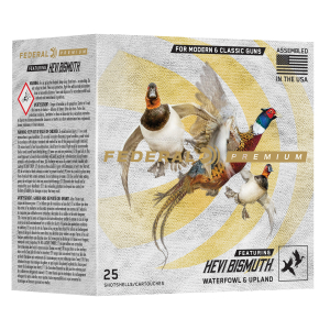 Federal PHBX2445 Premium HEVI-Bismuth 20Gauge 3" 1 1/8oz 5Shot 25 Per Box/10 Case