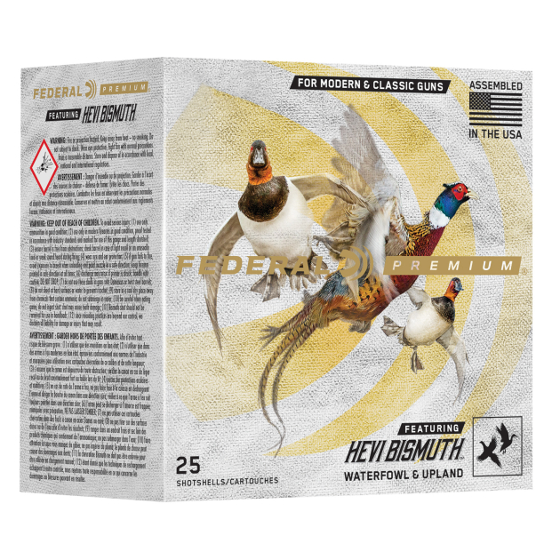 Federal PHBX1444 Premium HEVI-Bismuth 12Gauge 2.75" 1 1/4oz 4Shot 25 Per Box/10 Case