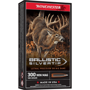 Winchester Ammo SBST300 Ballistic Silvertip  300WinMag 180gr Rapid Controlled Expansion Polymer Tip 20 Per Box/10 Case