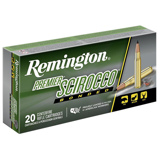 Remington Ammunition 29318 Premier Scirocco Bonded 30-06Springfield 150gr Swift Scirocco Bonded 20 Per Box/10 Case