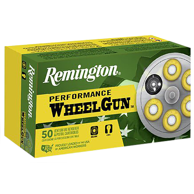 Remington Ammunition 22338 Performance WheelGun  45Colt 225gr Lead Semi Wadcutter 50 Per Box/10 Case