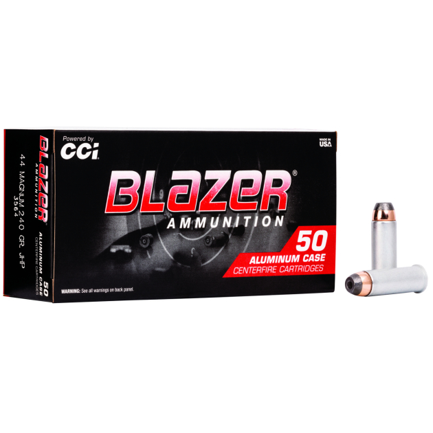 CCI 3564 Blazer Handgun 44Rem Mag 240gr Jacketed Hollow Point 50 Per Box/20 Case