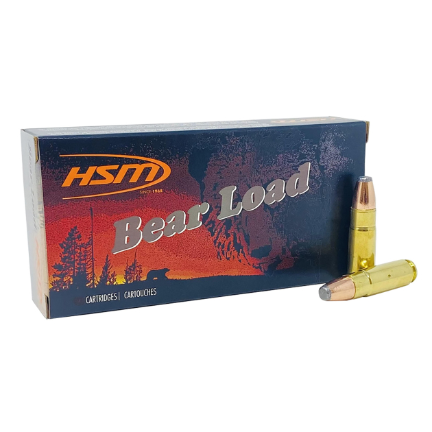 HSM 458SOCOM1N Bear Load  458 SOCOM 350 gr Jacketed Flat Point 20 Per Box/ 25 Case