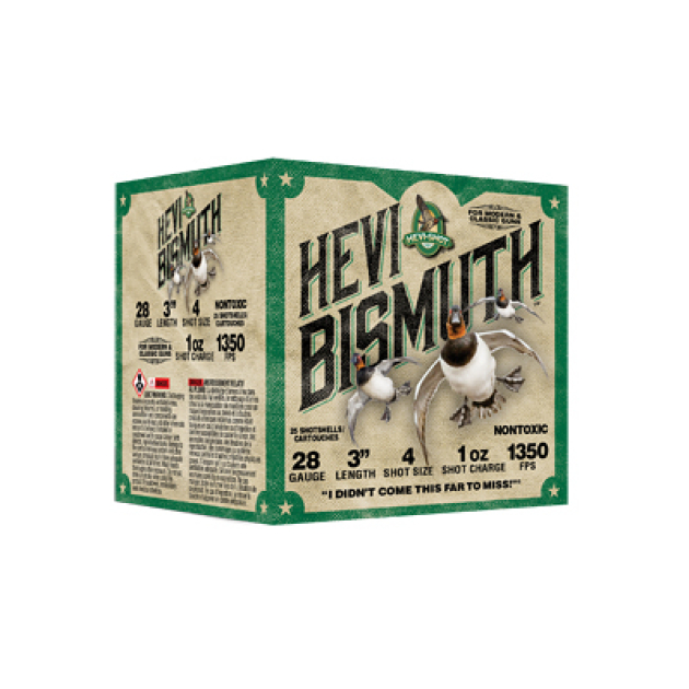 HEVI BISMUTH 28GA 3" 1OZ #4 25/250