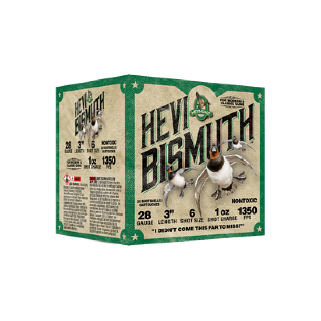 HEVI BISMUTH 28GA 3" 1OZ #6 25/250