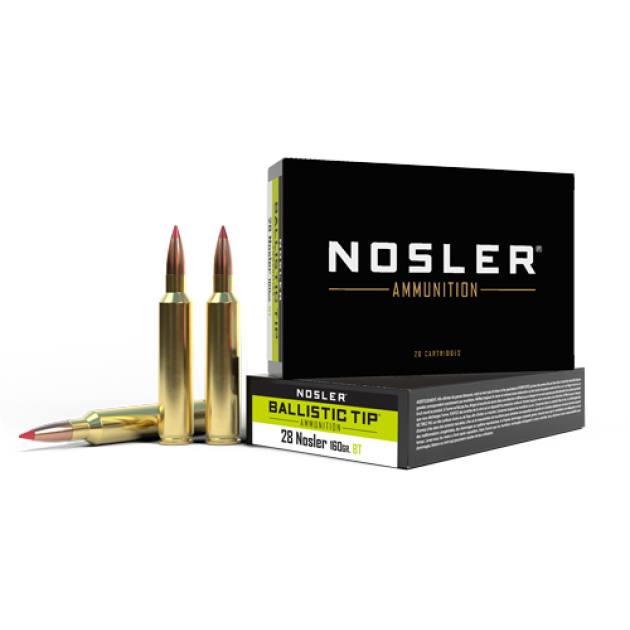 NOSLER 28 NOSLER 160GR - BALLISTIC TIP 20RD 10BX/CS