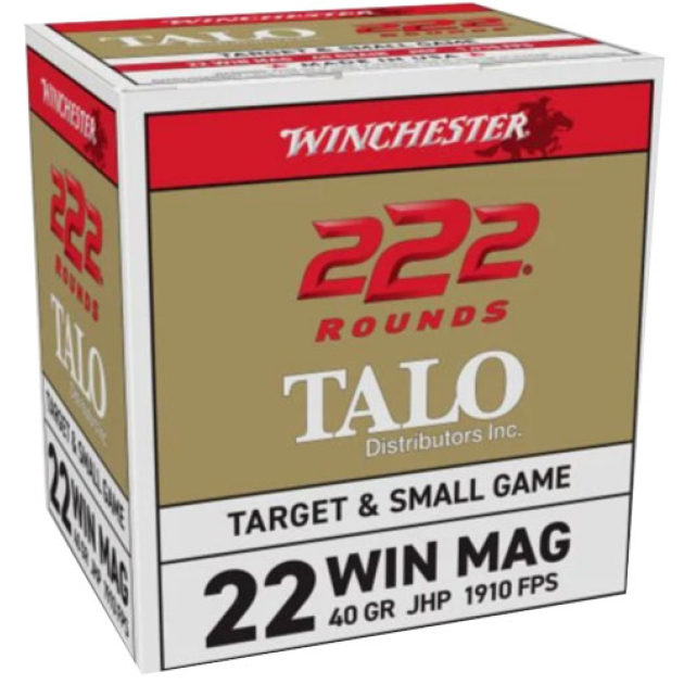 WINCHESTER 22WMR 40GR JHP - 222RD 10BX/CS TALO