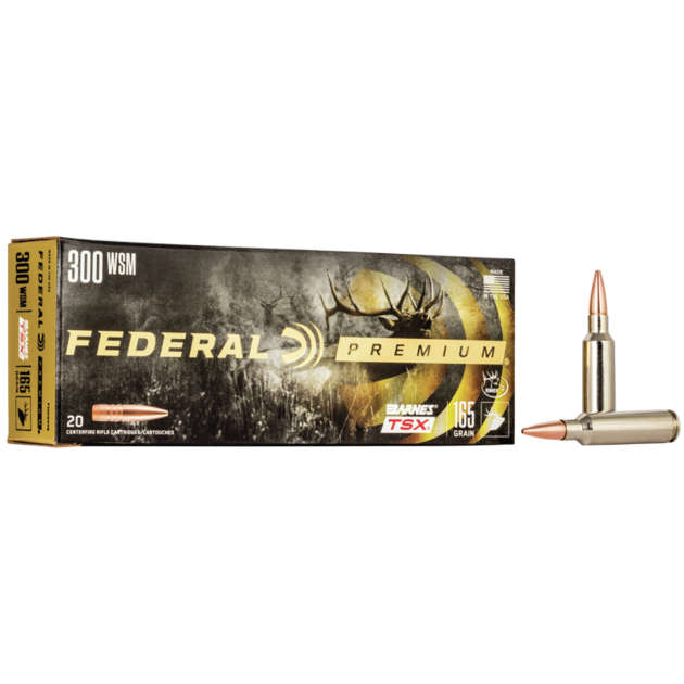 Federal P300WSMG Premium  300WSM 165gr Barnes TSX 20 Per Box/10 Case