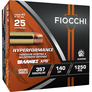Fiocchi 357BA Hyperformance  357Mag 140gr XPB 25 Per Box/8 Case