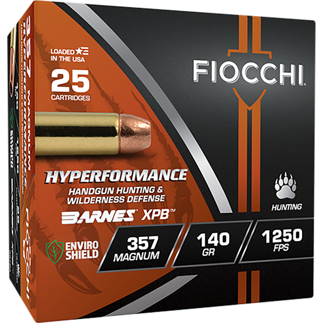 Fiocchi 357BA Hyperformance  357Mag 140gr XPB 25 Per Box/8 Case